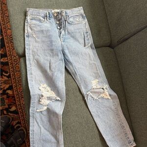 Distressed Light Wash Women's AGOLDE Jeans, size 26